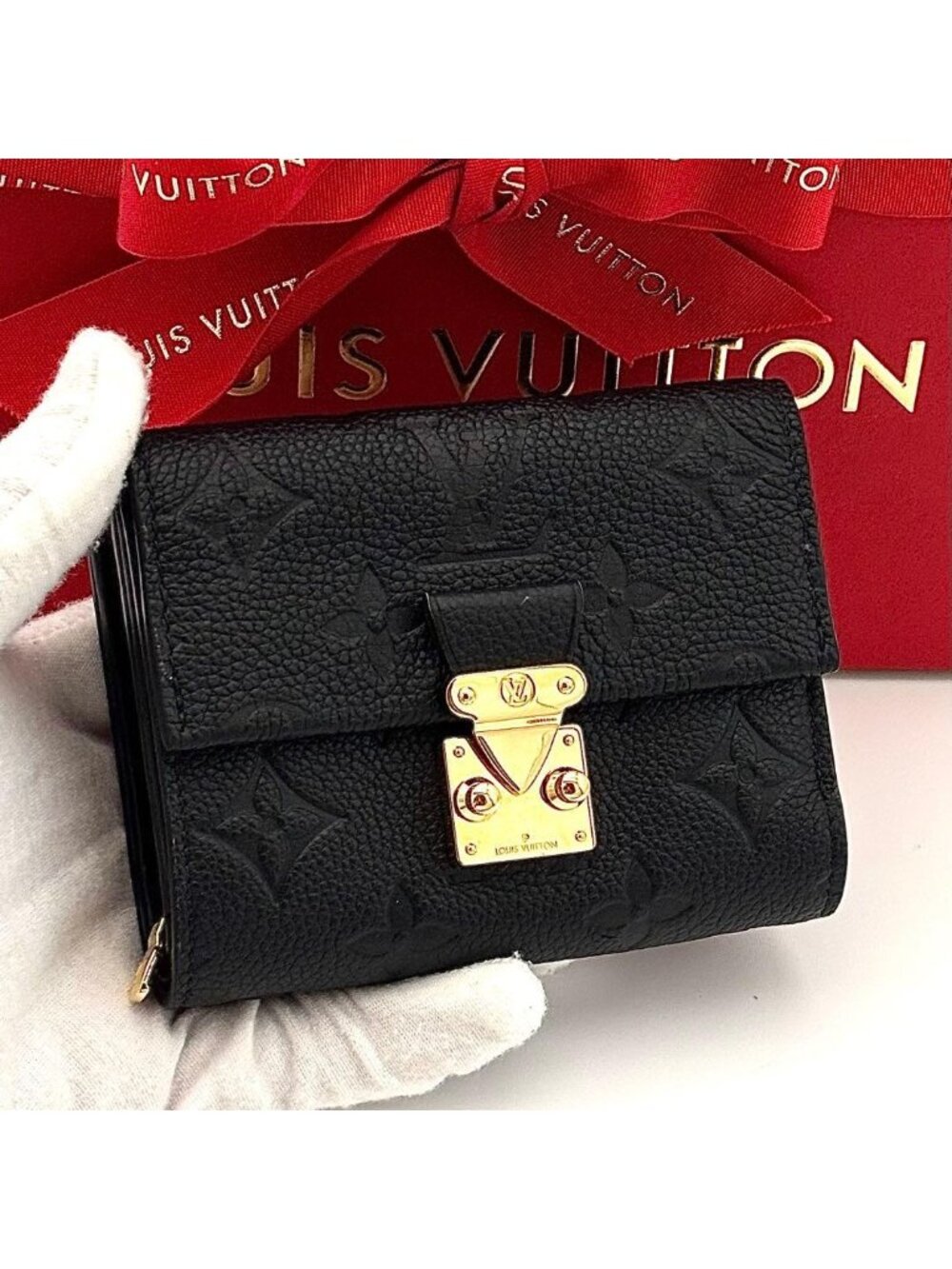 Louis Vuitton Wallet Portefeuille Metis Compact Black